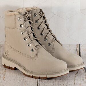 Timberland Lucia Way 6" Warm Lined Boot Waterproof Pure Cashmere 8 B (M)
